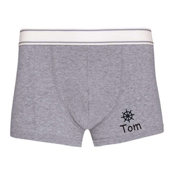 Gepersonaliseerde boxershort - grijs