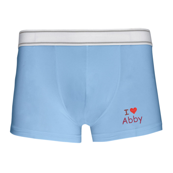 Gepersonaliseerde boxershort - lichtblauw