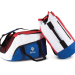 Sporttas wit rood blauw met naam