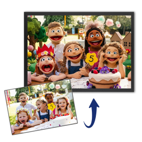 Portret in poppenstijl op basis van een foto Portret in poppenstijl op basis van een foto